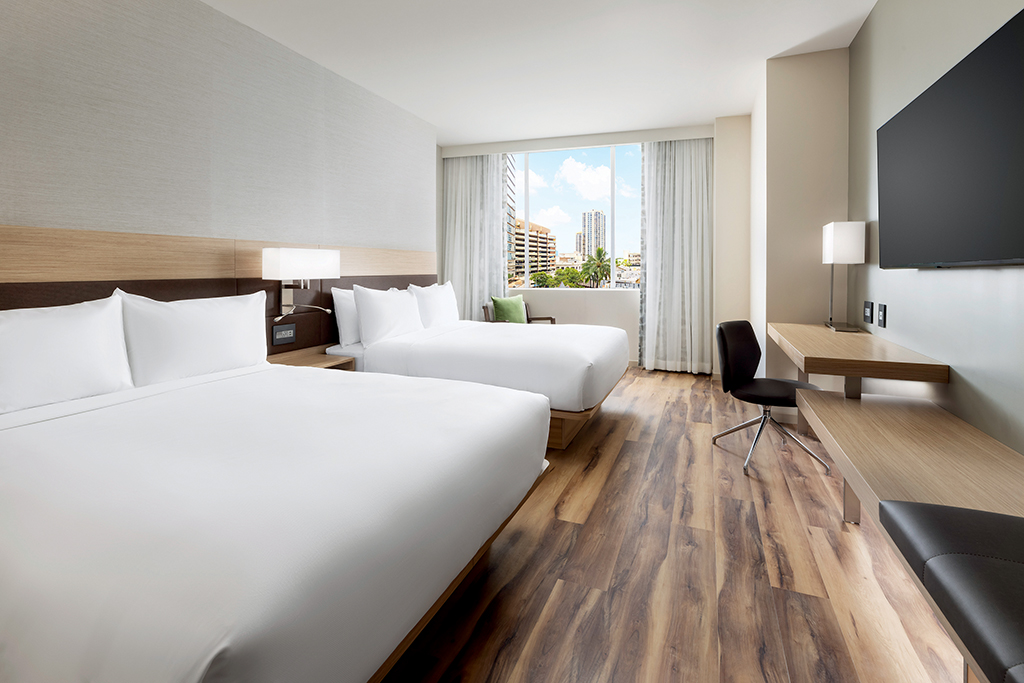 The AC Hotel offers guests a variety of room options and sizes.