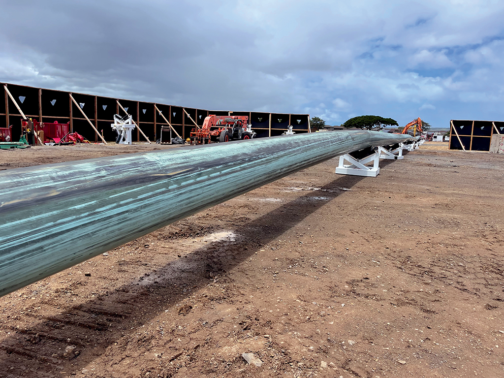Healy Tibbitts is the managing partner for the $17 million Repair 24-Inch Underwater Waterline Crossing project, existing pipeline removal, shown here in 2023. 
PHOTO COURTESY HEALY TIBBITTS BUILDERS INC.