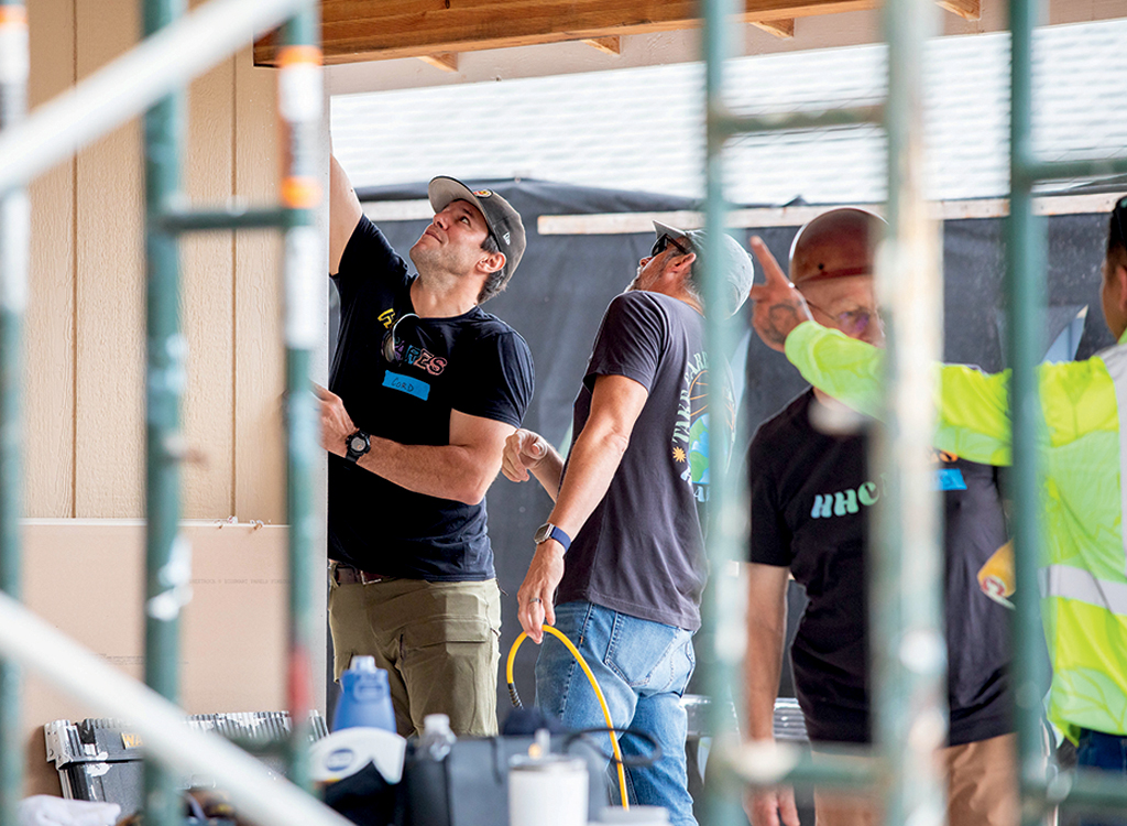 Howard Hughes Ward Village volunteers will participate in a total of three build days to complete construction of a home in Waimānalo.


PHOTO COURTESY WARD VILLAGE