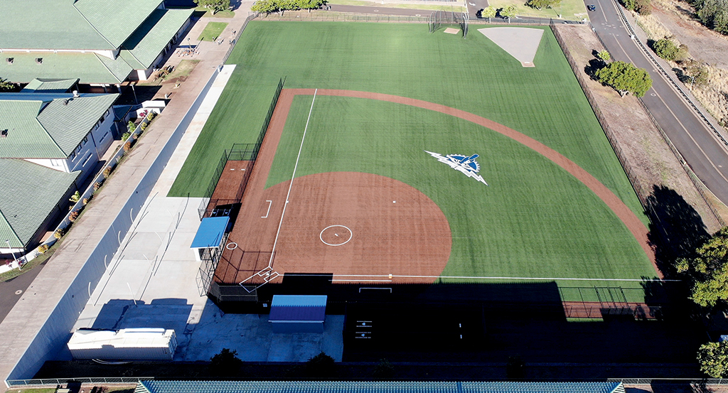 An upgraded softball field at Kamehameha Schools’  Kapa-lama campus, pictured above, is another successful project completed by Maryl Group.
  


PHOTOS COURTESY MARYL GROUP CONSTRUCTION INC.