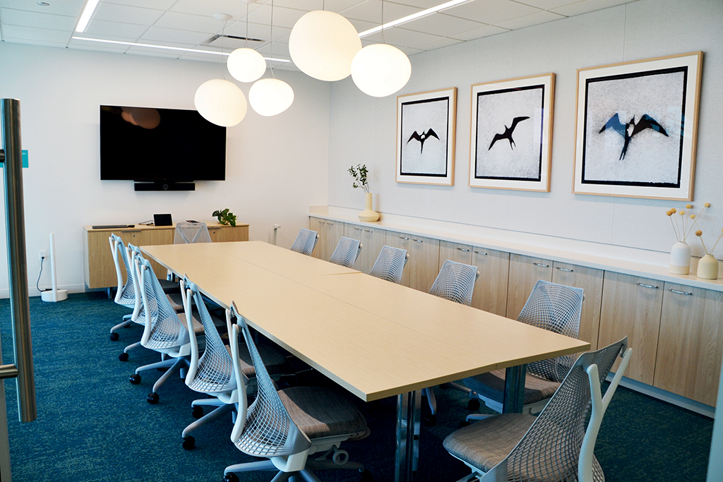 The two-story facility offers a “Tidepools” space — a conference room for community use.


PHOTO COURTESY NORDIC PCL